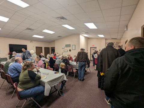 Fellowship Time During Sunday Evening Service, photo 6